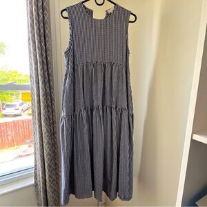 Gingham tank dress